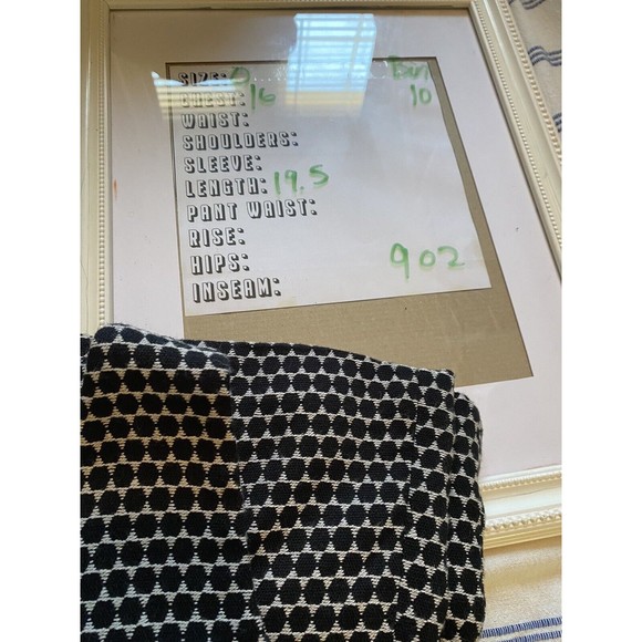 Banana Republic Tank Top Women Size 0 White Black Polka Dot Sleeveless Back Zip - Picture 8 of 9